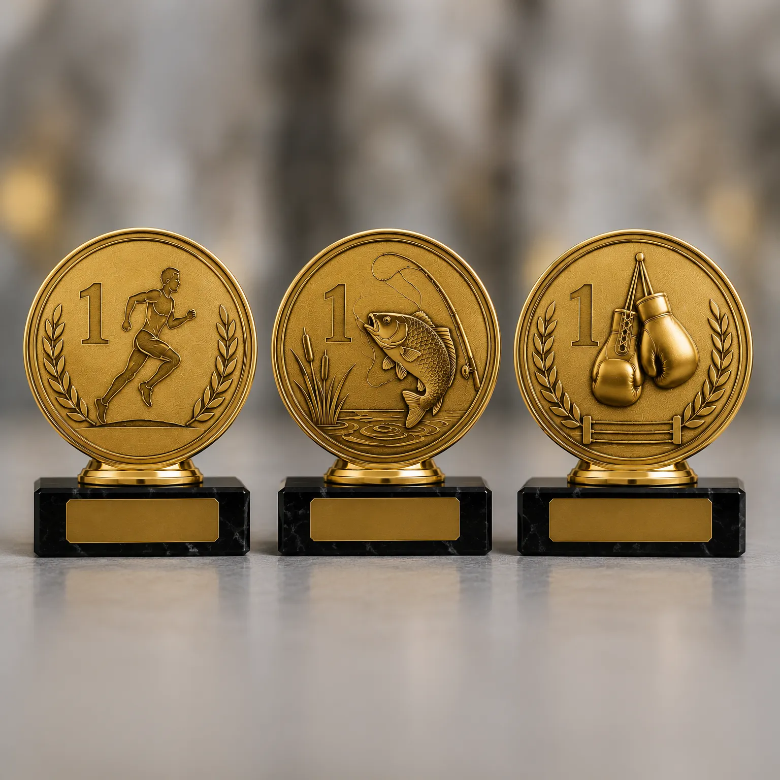 emblematy dopasowane do dyscypliny lub rodzaju wydarzenia